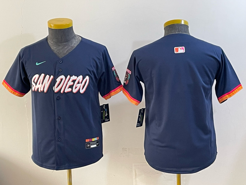 women San Diego Padres blank Nike blue MLB Jersey 0519003